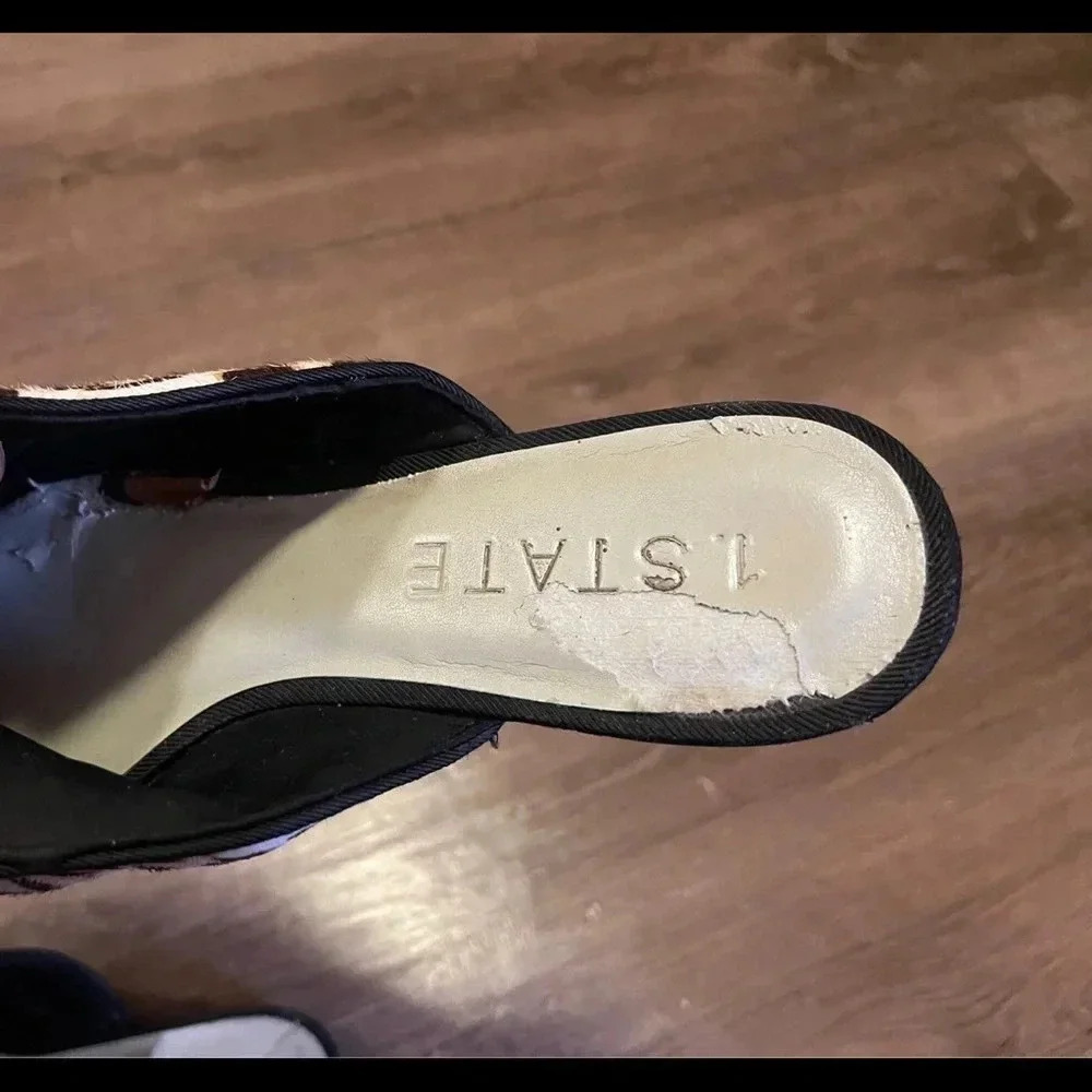 1. State fur animal print slides mules trend coastal western - Picture 6 of 10